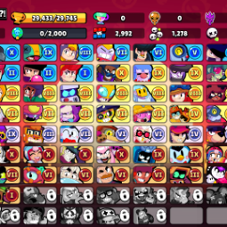29K ⭐80 BRAWLER⭐9 LEGENDARY⭐105 SKIN⭐55 GEMS⭐ 29K ⭐80 BRAWLER⭐9 LEGENDARY⭐105 SKIN⭐55 GEMS⭐