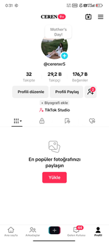 29K TAKİPÇİLİ TİKTOK HESABI