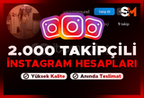 2K İNSTAGRAM HESABI ANLIK TESLİM KALİTELİ