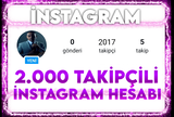 ⭐ 2K TAKİPÇİLİ İNSTAGRAM HESABI 