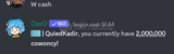 2M OWO CASH SATILIK