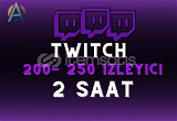 ⭐[2Saat] Twitch 200- 250 YAYIN İZLEYİCİ⭐