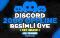 2x (1000) Offline Üye / Sunucu Başı Max 1K