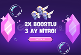 ⭐ 2x BOOST 3 AY NİTRO / OTOMATİK TESLİMAT