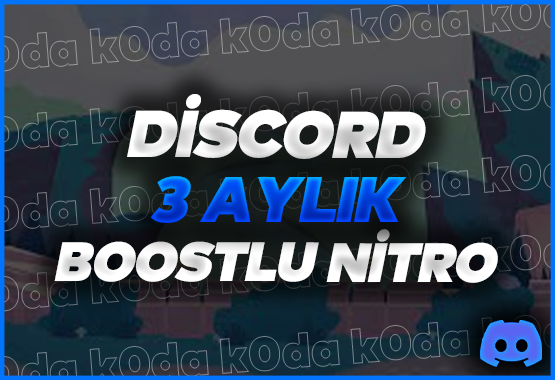 ⭐2x Boostlu 3 Aylık Discord Nitro | Oto Anlık