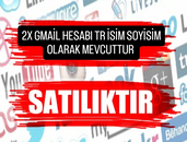 2X GMAİL GARANTİLİ TR İSİM SOYİSİM ŞEKİLDE 