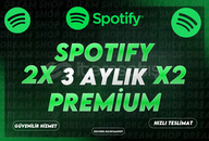 (2x) KENDİ HESABINIZA | 3 AYLIK SPOTİFY PREMİUM