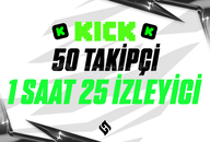 ✨2X | Kick CANLI YAYIN Paketi 1 | ETKİLİ✨
