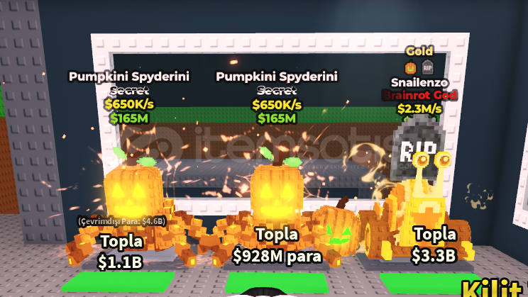 ⭐2X Pumpkini Spyderini / 2.3M/s GOLD Snailenzo⭐ ⭐2X Pumpkini Spyderini / 2.3M/s GOLD Snailenzo⭐