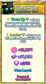 2x Shiny Game Master | TEAM UP V | BGS INF