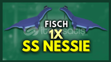 2x Sparkling Shiny Nessie Fisch