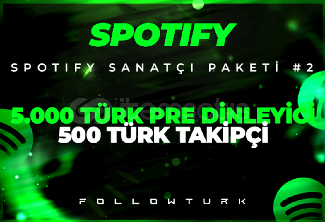 ⭐2X SPOTİFY SANATÇI PAKETİ 2⭐ ⭐2X SPOTİFY SANATÇI PAKETİ 2⭐