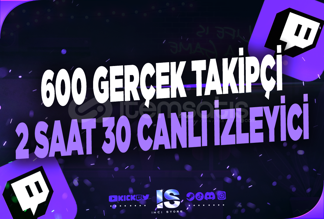 ⭐2X | TWİTCH CANLI YAYIN PAKETİ TREND 1⭐ ⭐2X | TWİTCH CANLI YAYIN PAKETİ TREND 1⭐