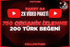⭐2X Youtube Video Paketi 4⭐