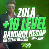⭐[2X]ZULA +10 LEVEL RANDOM HESAP[ŞİFRE DEĞİŞİR]