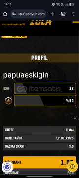 2X ZULA HESAPI 20 LEVEL VE 10 LEVEL