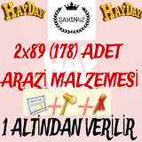 2x89 (178) ADET ARAZİ MALZEMESİ 