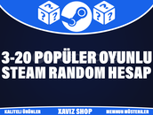  3-20 Arası Popüler Oyun Garantili Random Hesap