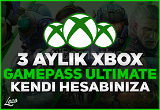 3 Aylık Xbox GamePass Ultimate | 7/24 TESLİMAT