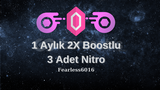 ⭐ 3 Adet 1 Aylık 2x Boostlu Nitro ⭐