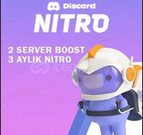 3 ADET 3 AY 2X BOOSTLU DISCORD NITRO (PROMO)