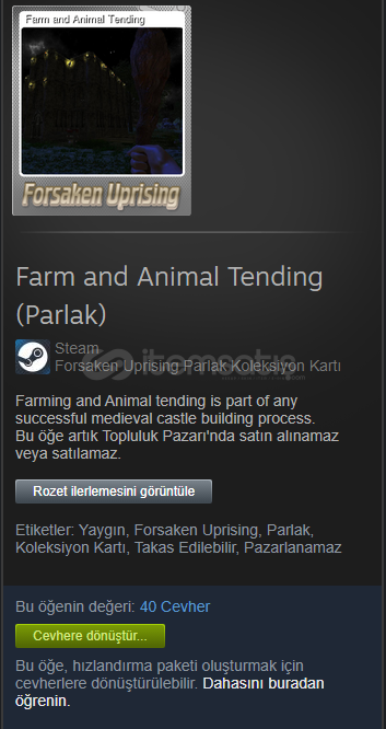 ⚡3 ADET Forsaken Uprising Koleksiyon Kartı ⚡ ⚡3 ADET Forsaken Uprising Koleksiyon Kartı ⚡