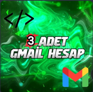 3 ADET GMAİL TR HESAP