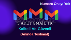 { 3 Adet Gmail Tr } ⚡️ KALİTE-HIZ-GÜVEN ⚡️