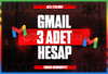 ⭐️ 3 Adet Gmail - YÜKSEK KALİTE ⭐️