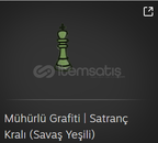 3 adet Mühürlü Grafiti | Satranç Kralı