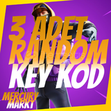 3 Adet Random Fortnite Skin Key & Anında