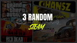 3 ADET RANDOM STEAM HESAP