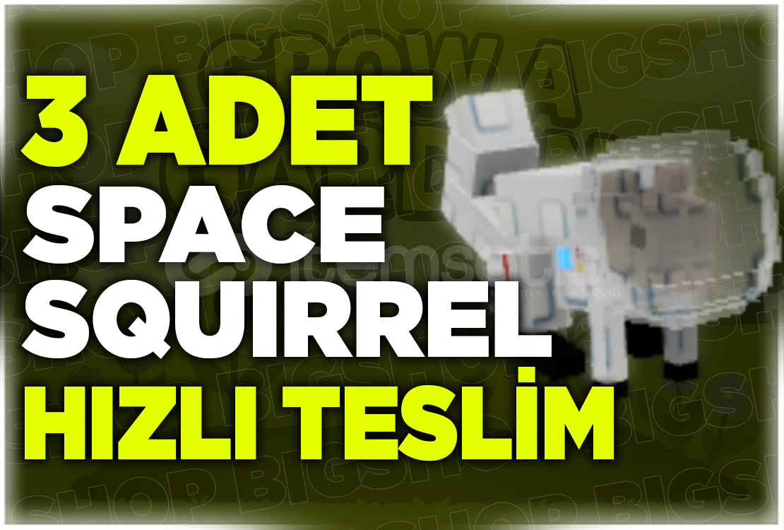 ⭐3 Adet SPACE SQUIRREL Grow a Garden ⭐Hızlı⭐ ⭐3 Adet SPACE SQUIRREL Grow a Garden ⭐Hızlı⭐