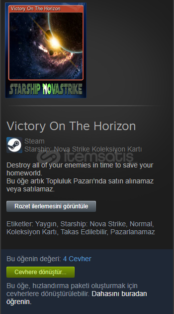 ⚡3 ADET Starship: Nova Strike Koleksiyon Kartı⚡ ⚡3 ADET Starship: Nova Strike Koleksiyon Kartı⚡