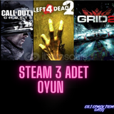 3 ADET STEAM OYUN 