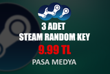 ⭐3 ADET STEAM RANDOM KEY 10 TL ! ⭐