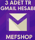 ⚡3 ADET TR GMAİL HESABI⚡