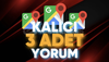 ⭐️ 3 ADET YORUM ⭐️ %100 TÜRK YORUM