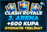 ⭐ [3. ARENA} Clash Royale +600 Kupa Random ⭐