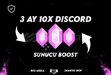 3 Ay 10x Discord Sunucu Boost