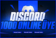 ⭐ 1000 Online Üye | Discord⭐ 