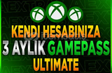 3 AY Xbox Gamepass Ultimate 400+ oyun