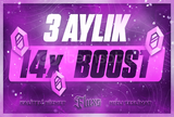✨3 AYLIK 14X BOOST (ANINDA+DESTEK)