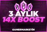 ⭐3 Aylık 14x Boost [ANLIK]{BOTSUZ}⭐