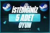 İstediğiniz 5 Oyun + Garanti & Destek