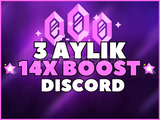 ⭐[BOTSUZ] 3 AYLIK 14x BOOST | GARANTİLİ-HIZLI✅