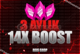 ⭐️3 Aylık 14x Boost (Hizli Teslimat)✅