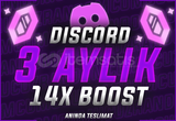 ⭐3 AYLIK 14X SERVER BOOST BOTLU/BOTSUZ GÖNDERİM