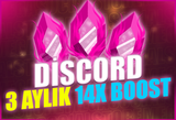 ⭐ 3 AYLIK 14X SERVER BOOST/GARANTİLİ