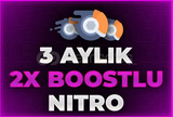 3 AYLIK 2X BOOST DİSCORD NİTRO